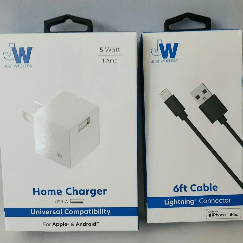 Charger set for iPhone or iPad lightning connector